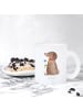 Mr. & Mrs. Panda Kaffeetasse Hund Blume ohne Spruch in Transparent
