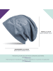 styleBREAKER Beanie Mütze in Blau-Grau meliert