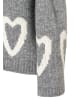 More & More softer Herz-Kuschelpullover in warm grey melange