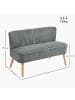 HOMCOM Sofa-117L x 56,5B x 77H cm-Grau