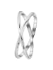 Lucardi 925 Silber Ring  Asymmetrisch