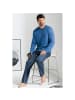 Erwin Müller Single-Jersey Schlafanzug in blau/marine