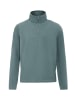 DreiMaster Maritim Men Fleece Pullover in Türkis Grau