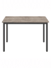 VASAGLE Esstisch Barnet in Greige-Schwarz - (B)110 x (H)77 x (T)70 cm