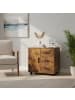 relaxdays Rollcontainer in Vintagebraun - (B)60 x (H)57 x (T)40 cm