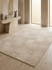 KADIMA DESIGN Teppich Kurzflor 3D-Struktur Polypropylen Wohnzimmer in Beige