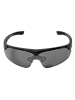 YEAZ SUNUP Magnet-Sport-Sonnenbrille in mattschwarz
