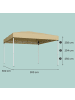 SONGMICS Pavillon Sheld in Beige - (B)300 x (H)260 x (T)300 cm