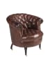 Angel Cerdá ANGEL CERDA Chester-Sessel Modell 5202, cognacbraunes Rindsleder - Walnussbeine