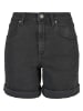 Urban Classics Jeans Shorts in black washed