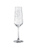 Mr. & Mrs. Panda Champagnerglas Pinguin Mond ohne Spruch in Transparent