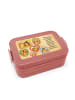 Mr. & Mrs. Panda Bentobox Igel Familie Design mit Spruch in Rot Pastell