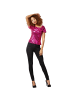 tectake Damen-Shirt mit kurzen Ärmeln und Rundhalsausschnitt, pink