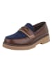 Ital-Design Halbschuh in Braun und Blau