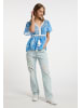 IZIA Damen Bluse in Blau Weiss