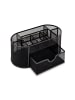 Wisam® Büro Organizer Metall Box mit Schublade Schwarz
