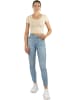 Janice 2 x Damen crop T-Shirt Nantes in Beige/Burgund