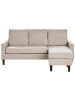 Beliani 2-tlg 3-Sitzer Sofa AVESTA in Beige/Schwarz