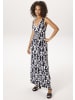 Aniston CASUAL Sommerkleid in marine-wollweiß