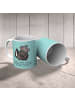 Mr. & Mrs. Panda Tasse Stinktier  mit Spruch in Türkis Pastell