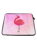 Mr. & Mrs. Panda Notebook Tasche Flamingo Stolz ohne Spruch in Aquarell Pink