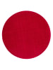 Snapstyle Hochflor Velours Teppich Luna Rund in Rot