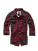 Brandit Hemd "Duncan Check Shirt Long Sleeve" in Rot