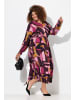 Ulla Popken Kleid in dunkle brombeere