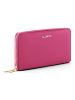 Lazarotti Bologna Leather XL Zip-Around Geldbörse Leder 19 cm in hot pink