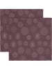 Erwin Müller Jacquard, Baumwollmischung Serviette 2er-Pack Calvia in mauve