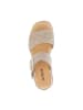 Gabor Plateau Sandaletten in Beige