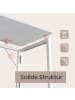 VASAGLE Computertisch Barnet in Weiß - (B)80 x (H)74 x (T)40 cm
