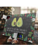Mr. & Mrs. Panda Adventskalender Avocado Pärchen mit Spruch in Kreidetafel