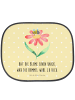 Mr. & Mrs. Panda Sonnenblende Auto Hummel Blume mit Spruch in Gelb Pastell