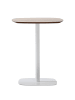 home24 home24 Bistrotisch (1er Set) - Eiche / Weiß - MDF furniert & Eisen - 60.0 x 74.0 x 60.0 cm in Eiche / Weiß
