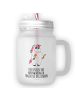 Mr. & Mrs. Panda Einmachglas Einhorn Woodstock mit Spruch in Transparent