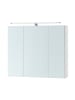 VASAGLE Spiegelschrank Kailyn in Weiß - (B)15 x (H)60 x (T)70 cm