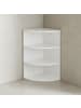 KADIMA DESIGN Eckregal 30 x 60 x 30 cm WL5.843 Holz Wandregal Eck Hängeregal, in Weiß