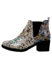 Dogo Eve Boots Frida-Kahlo-with-Blue-Flowers in Beige