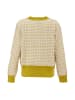VIRITA Women Strickjacke in Wollweiss Senf