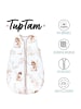 TupTam Baby Ganzjahres Schlafsack Ärmellos Wattiert in weiß/beige