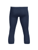 Con-ta Thermo, Baumwolle, Feinripp Thermo-Hose, 3/4-lang in marine