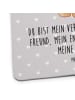 Mr. & Mrs. Panda Tischuntersetzer Bären Liebe mit Spruch in Grau Pastell