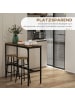 HOMCOM Bartisch-Set in Rustikal-Braun 105L x 40B x 90H cm
