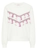 IZIA Damen Sweatshirt in Wollweiss