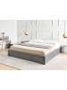 Beliani Doppelbett DINAN in Grau - (W) 187 x (H) 31 x (L) 214 cm