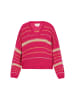 IZIA Women Sweater in fuchsia lime