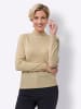 Sieh an! Stehkragenpullover in sand