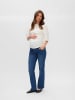 mama licious Umstandsjeans mit Schlag in Dark Medium Blue Denim 1