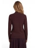Zero  Feinstrickpullover mit Stehkragen in Chocolate Plum